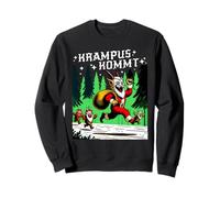 Retro Krampus Kommt Scary Christmas ¡Feliz Krampusnacht! Sudadera