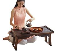 Retro Kung Fu Coffee Table Foldable Coffee Table Japanese Tatami Table Bay Window Zen Tea Table (Size : 60x34x25cm)