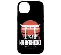 Retro Kurashiki Japón Torii Gate Japanese Kanji Souvenir Carcasa para iPhone 14 Plus