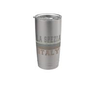 Retro La Spezia Italia Vaso térmico de acero inoxidable de doble pared