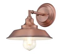 Retro Lámpara de Pared Salón E27 Hierro Hill Cobre Vintage Interior 22CM