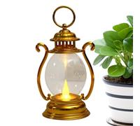 Retro Lantern Light - Lámpara de batería LED portátil, Vintage Home | Decor Lights, Tabletop Patio Bedside Accent, Cordless Ambient Lighting, Decorative Tent Light, Rustic