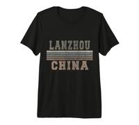 Retro Lanzhou China Camiseta Premium