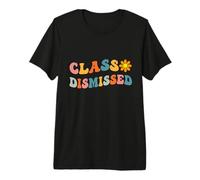 Retro Last Day of School Graduación Groovy Class descartada Camiseta Premium