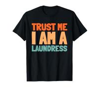 Retro Lavandera Limpieza Ropa Lavandería - Vintage Lavandera Camiseta