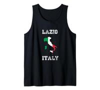 Retro Lazio Italy - Bandera de Italia Envejecida Camiseta sin Mangas