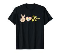 Retro Leopardo Paz Corazón Karma Boho Espiritual Camiseta