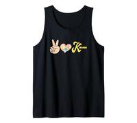 Retro Leopardo Paz Corazón Karma Boho Espiritual Camiseta sin Mangas