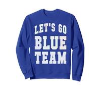 Retro Let's GO Blue Team Summer Camp War Game Day Torneo Sudadera