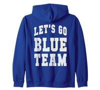 Retro Let's GO Blue Team Summer Camp War Game Day Torneo Sudadera con Capucha
