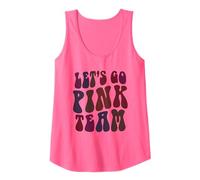 Retro Let's GO Pink Team Girl Camp Concientización sobre el cáncer de Mama Camiseta sin Mangas