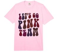 Retro Let's GO Pink Team Girl Camp Concientización sobre el cáncer de Mama Comfort Colors Adult Heavyweight T-Shirt
