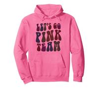 Retro Let's GO Pink Team Girl Camp Concientización sobre el cáncer de Mama Sudadera con Capucha