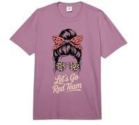 Retro Let's GO Red Team Field Day Summer Camp Competición Comfort Colors Adult Heavyweight T-Shirt