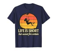 Retro Life Short Sweet Summer Happy Apparel Gifts Camiseta