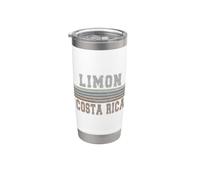 Retro Limón Costa Rica Vaso térmico de acero inoxidable de doble pared