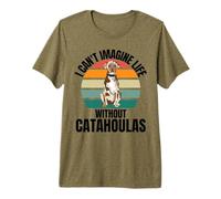 Retro Lindo Perro I Can't Imagine Life Without Catahoulas Camiseta Premium