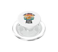 Retro Lindo Shiba Inu I Can't Imagine Life Without Pizza PopSockets PopGrip para MagSafe