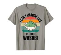 Retro Lindo Wasabi No puedo imaginar la vida sin Wasabi Camiseta