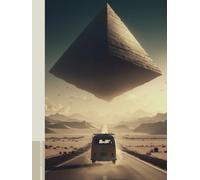 Retro Lined Notebook - The Floating Pyramid | Vintage Sci-Fi Camper Van Journal | 6x8, 120 Pages, Matte Finish