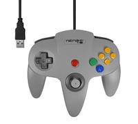 Retro-Link N64 Style Wired USB Controller for PC & Mac - Grey by Retrolink