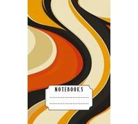 Retro Liquid Abstract Notebook - Aesthetic Colorful Journal, 120 Pages, 6x9 Lined Paper: Perfect for Writing, Journaling, and Everyday Notes | Vintage Liquid Art Cover | Soft Matte Finish