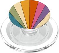Retro Liquid Swirl Rainbow 60s 70s Estilo Estético y Moda PopSockets PopGrip para MagSafe