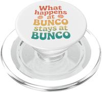 Retro Lo Que Sucede En Bunco Se Queda En Bunco PopSockets PopGrip para MagSafe
