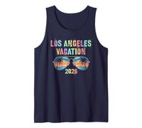 Retro LOS Angeles Vacation 2026 Viaje Crucero Vacay Matching Camiseta sin Mangas