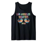 Retro LOS Angeles Vacation 2026 Viaje Crucero Vacay Matching Camiseta sin Mangas