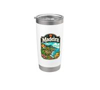 Retro Madeira, Portugal Vaso térmico de acero inoxidable de doble pared
