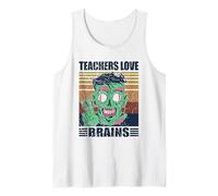 Retro Maestros Amor Cerebros Zombi Camiseta sin Mangas