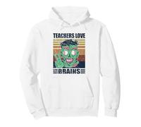 Retro Maestros Amor Cerebros Zombi Sudadera con Capucha