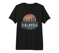 Retro Malasia Paisaje Vintage Souvenir Camiseta Premium