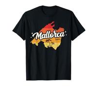 Retro Mallorca Isla España Verano Vacaciones Playa Vintage Camiseta
