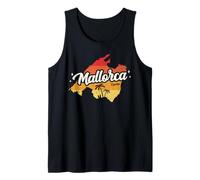 Retro Mallorca Isla España Verano Vacaciones Playa Vintage Camiseta sin Mangas