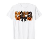 Retro Mama Calabaza Halloween Coqueta Spooky Mama Halloween Camiseta