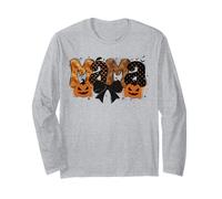 Retro Mama Calabaza Halloween Coqueta Spooky Mama Halloween Manga Larga