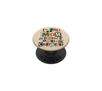 Retro Mamá Humor Cita Ocupado Vida Familiar Todos los días Estado de PopSockets PopGrip Adhesivo