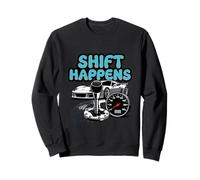Retro Manual Conducción Entusiasta Automotriz Cultura Diseño Sudadera