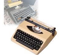 Retro Manual Máquina De Escribir para Escritores - Máquina De Escribir Vintage Mechanical English para Escritura Creativa, Notas Y Letras, Portátil Y Fácil De Usar, para Escritores