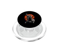 Retro Mapache Rocker Rock Música 80 90 Travieso Mapache PopSockets PopGrip para MagSafe