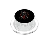 Retro Mapache Rocker Rock Música 80 90 Travieso Mapache PopSockets PopGrip para MagSafe