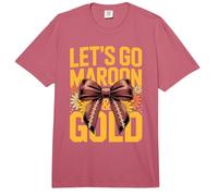Retro Maroon & Gold Vibes Only Field Day Torneo de fútbol Comfort Colors Adult Heavyweight T-Shirt