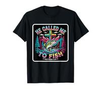 Retro Me llamó a Pescar Jesús Christian Church Bible Men Camiseta