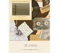 Retro Melodies of Memories: A Beautiful Space to Capture Thoughts, Dreams & Reflections Size: 8 x 11.5 inches, perfect for capturing all your thoughts, ideas, and reflections without feeling cramped