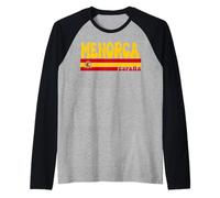Retro Menorca Ciudad España Vintage Estética Verano Vacaciones Camiseta Manga Raglan