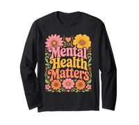 Retro Mental Health Matters Inspirational Awareness Graphic Manga Larga