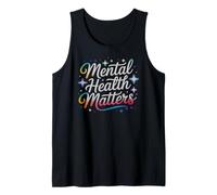 Retro Mental Health Matters Terapia de concienciación de autocuidado Camiseta sin Mangas