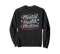 Retro Mental Health Matters Terapia de concienciación de autocuidado Sudadera